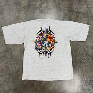 Vintage 90s‎ B Ware Risk Everything Skater Tee Size L